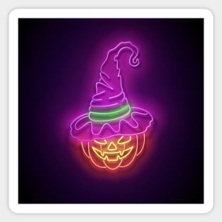 Neon Halloween design Sticker